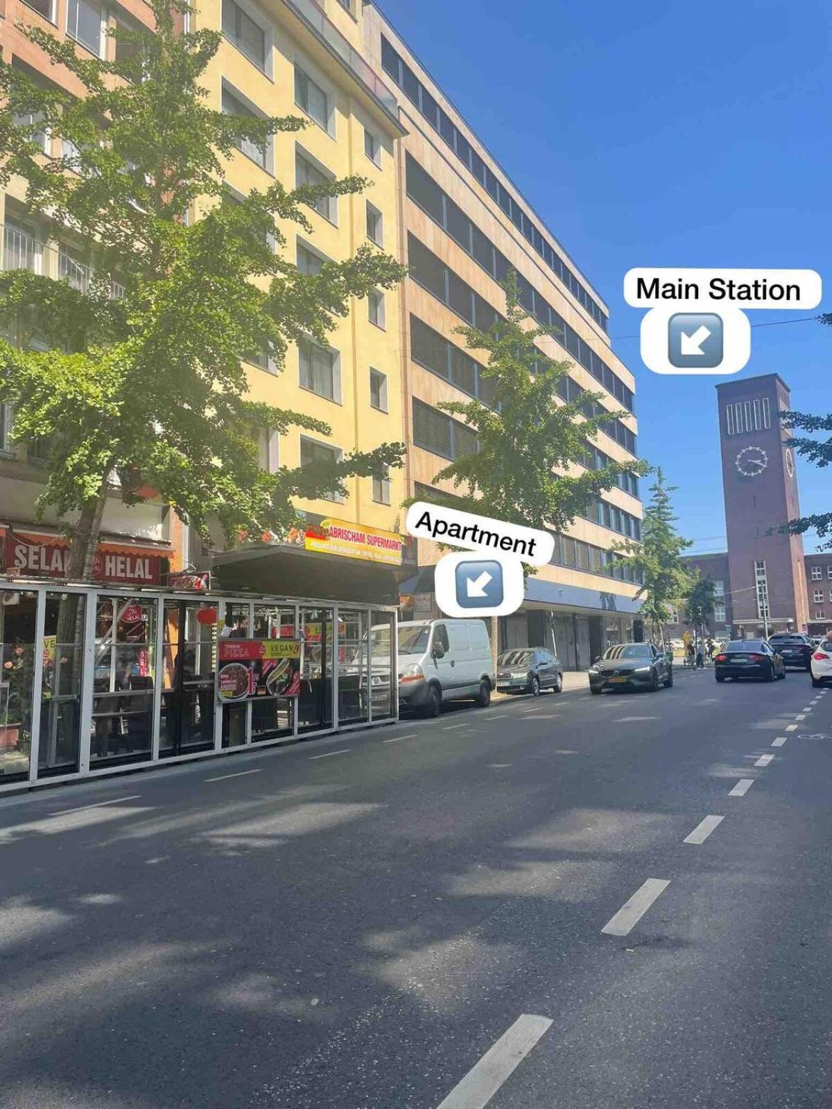 Zentrale Wohnung Direkt Am Hauptbahnhof - Bismarck Düsseldorf Extérieur photo